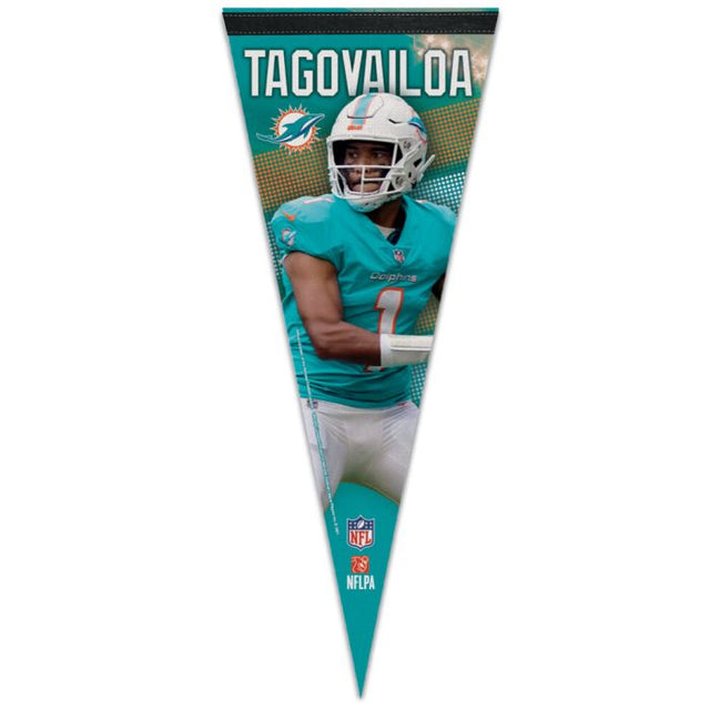 Miami Dolphins Premium Pennant 12" x 30" Tua Tagovailoa