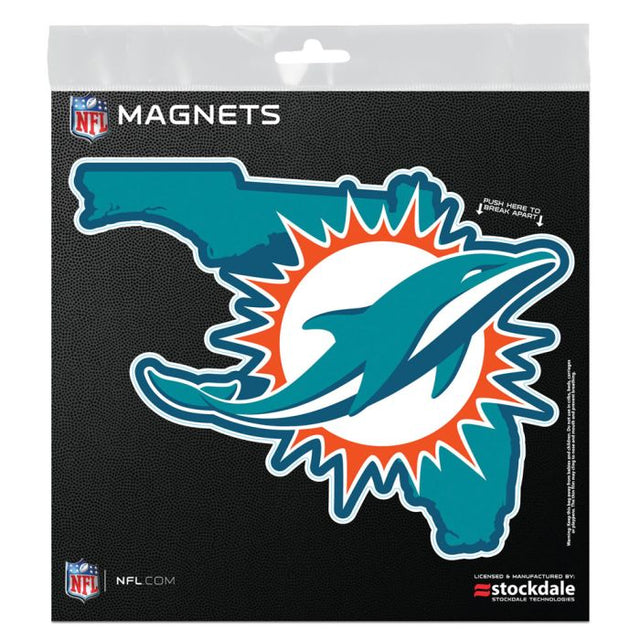 Miami Dolphins STATE Outdoor Magnets 6" x 6"