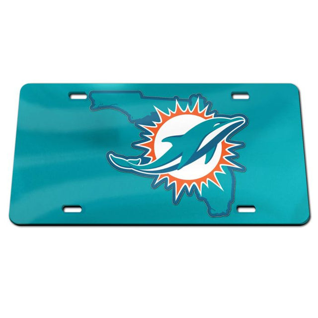 Miami Dolphins STATE Specialty Acrylic License Plate