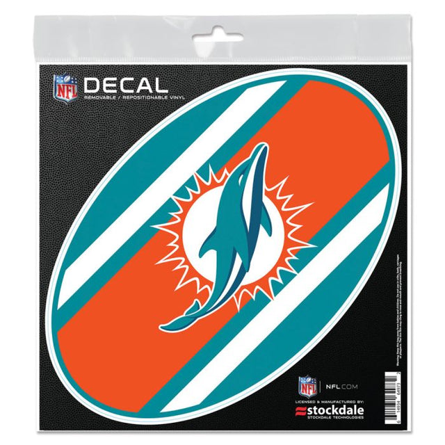 Miami Dolphins STRIPES All Surface Decal 6" x 6"