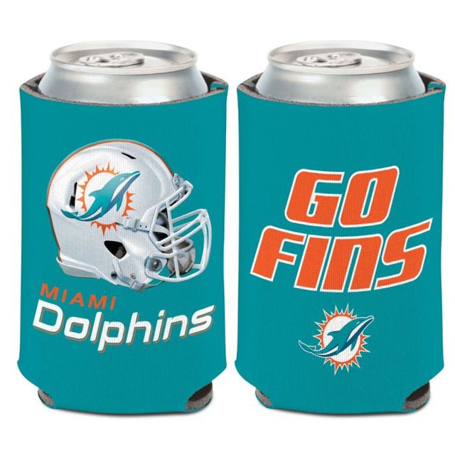 Enfriador de lata con eslogan de los Miami Dolphins, 12 oz.