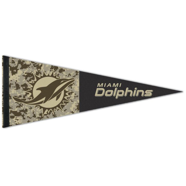 Banderín estándar premium de los Miami Dolphins de 12" x 30"