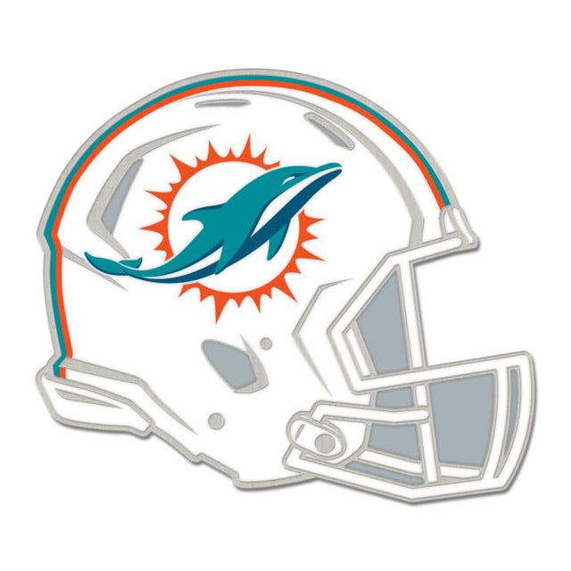 Tarjeta de joyería con pin esmaltado para coleccionistas con casco de los Miami Dolphins