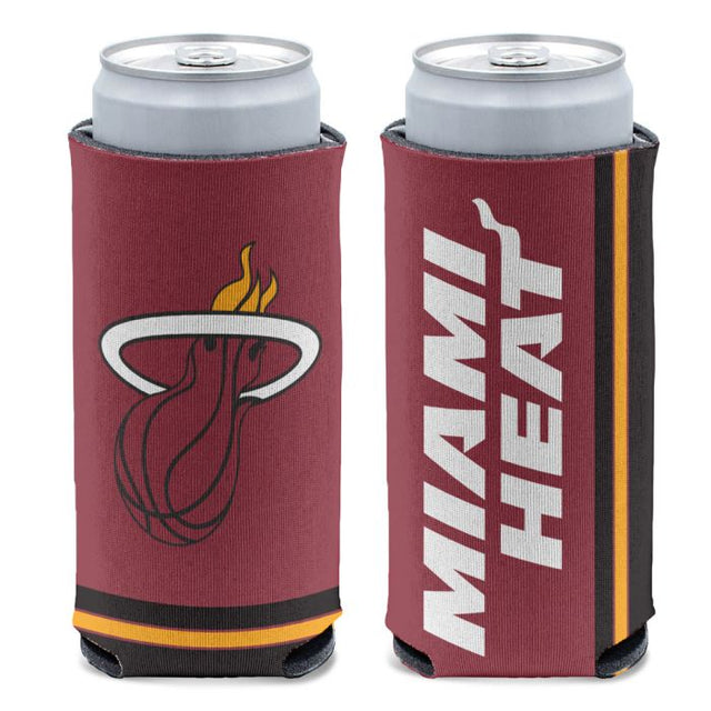 Enfriador de latas delgado de 12 oz de Miami Heat