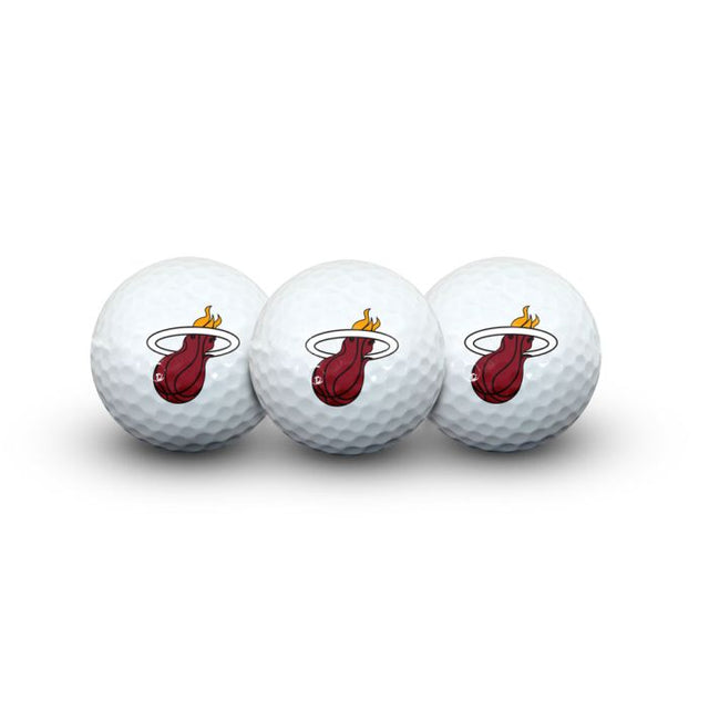 Pelotas de golf Miami Heat 3 en formato concha