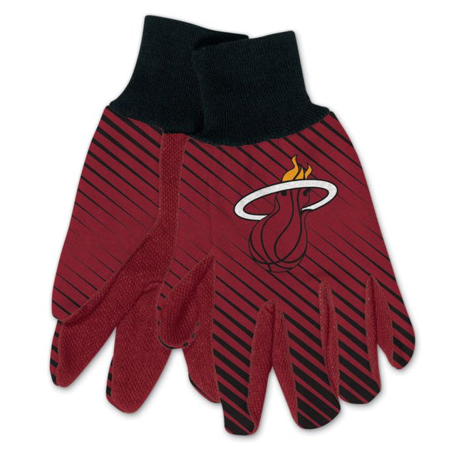 Guantes bicolor para adultos de Miami Heat