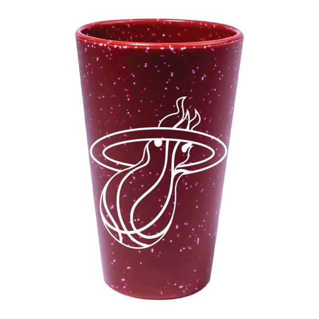 Vaso de pinta de silicona de 16 oz de color Miami Heat