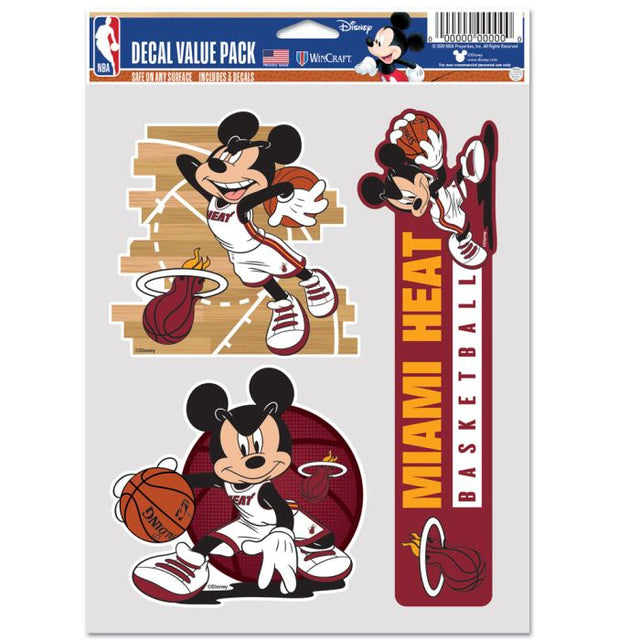 Paquete de 3 ventiladores multiusos de Miami Heat/Disney