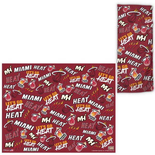 Envolturas para abanicos con estampado disperso de Miami Heat/Hardwoods