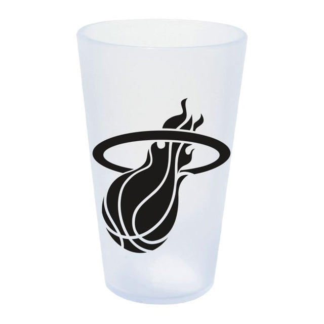 Vaso de pinta de silicona de 16 oz con forma de carámbano de los Miami Heat