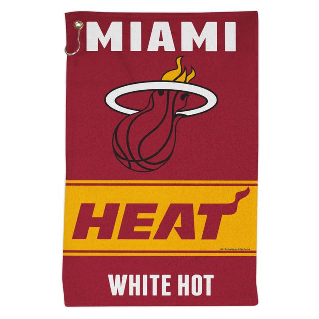 Toalla deportiva de 16 x 25 con el lema de los Miami Heat