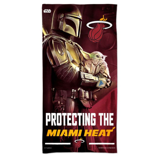 Miami Heat / Star Wars Mandalorian Spectra Beach Towel 30" x 60"