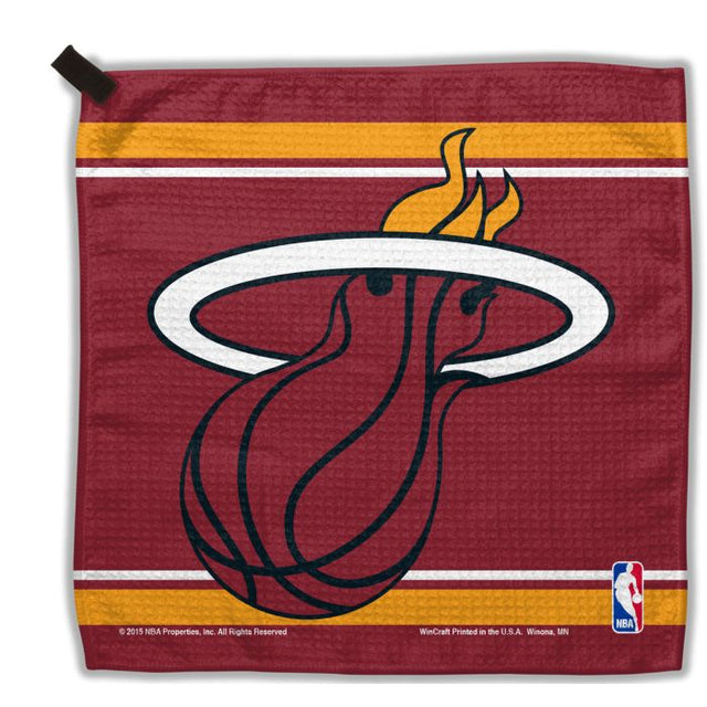 Toallas de gofres de Miami Heat de 13" x 13"