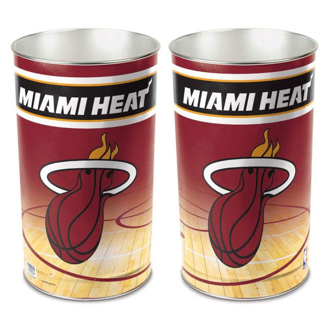 Papelera cónica de Miami Heat de 15" de alto