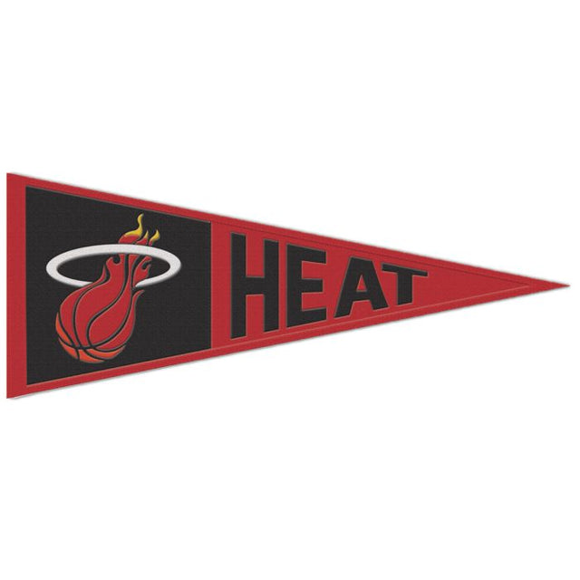 Banderín de lana de los Miami Heat de 13" x 32"