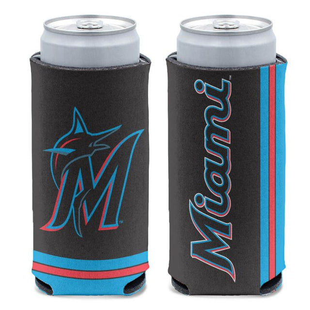 Miami Marlins 12 oz Slim Can Cooler