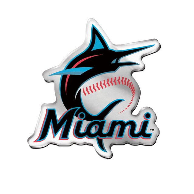 Emblema acrílico para automóvil de los Miami Marlins