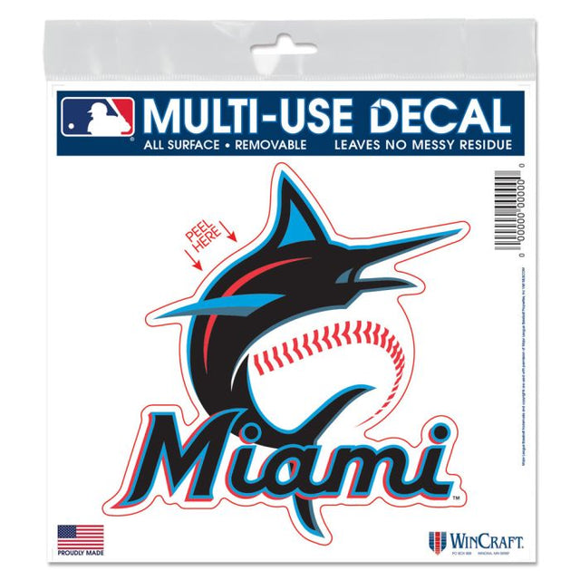 Miami Marlins All Surface Decal 6" x 6"