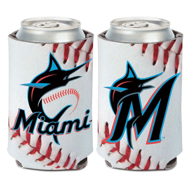 Enfriador de lata con diseño de pelota de los Miami Marlins, 12 oz.