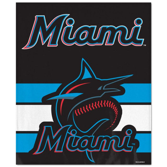 Miami Marlins Blanket - Ultra Soft 50" x 60"