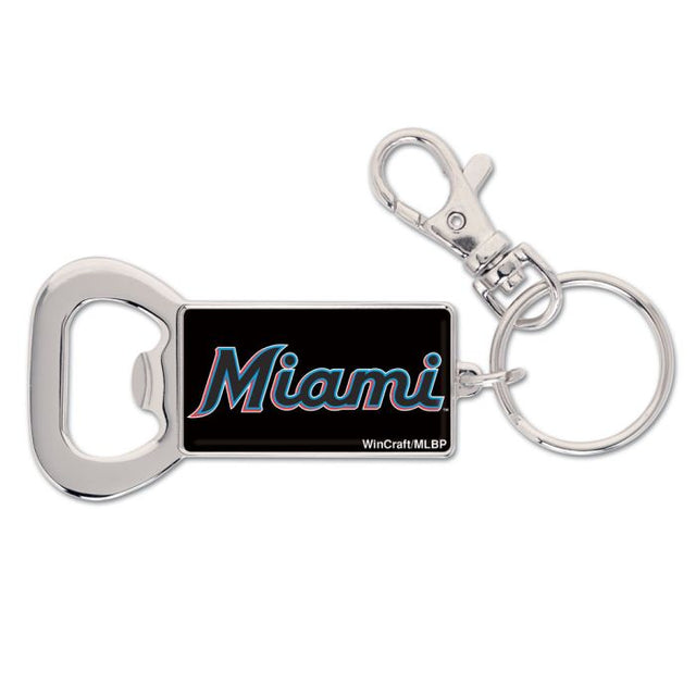 Llavero abrebotellas de los Miami Marlins RECTANGULAR