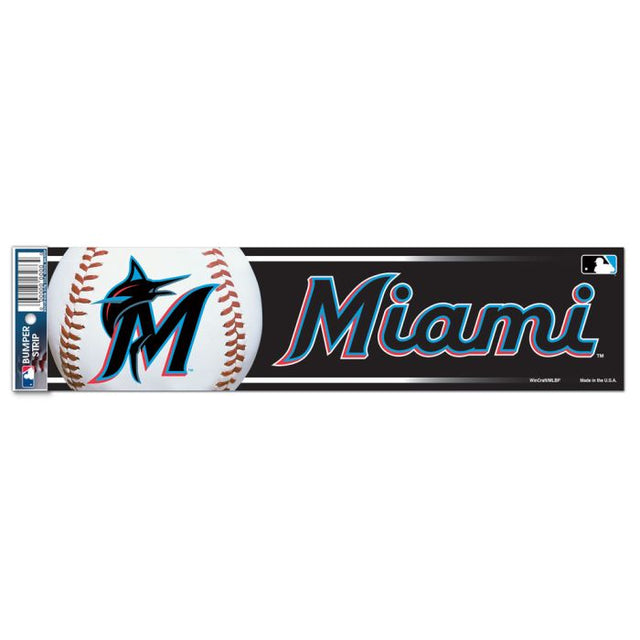 Miami Marlins Bumper Strip 3" x 12"