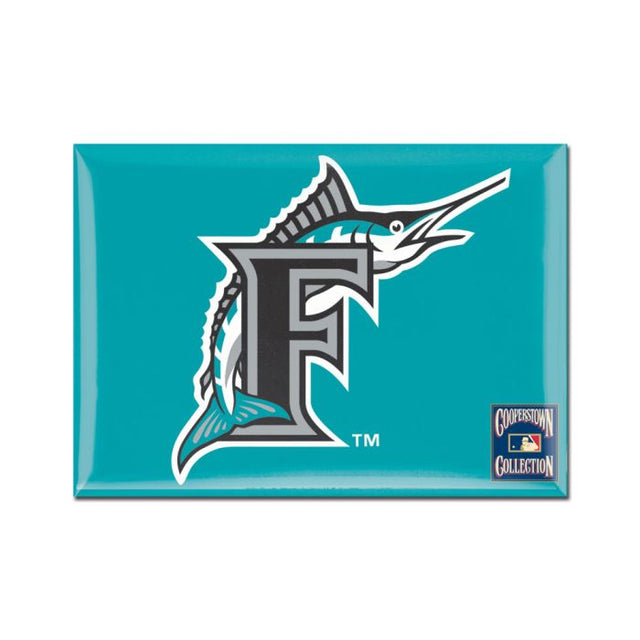 Miami Marlins / Cooperstown Metal Magnet 2.5" x 3.5"