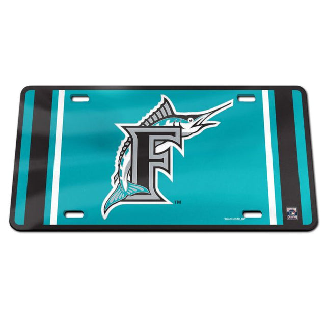 Miami Marlins / Cooperstown Specialty Acrylic License Plate