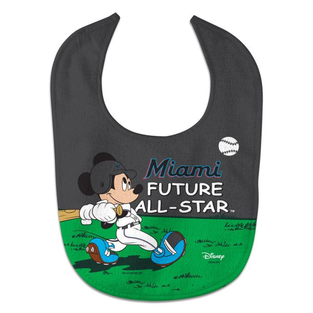 Babero para bebé All Pro de los Miami Marlins y Disney Mickey Mouse