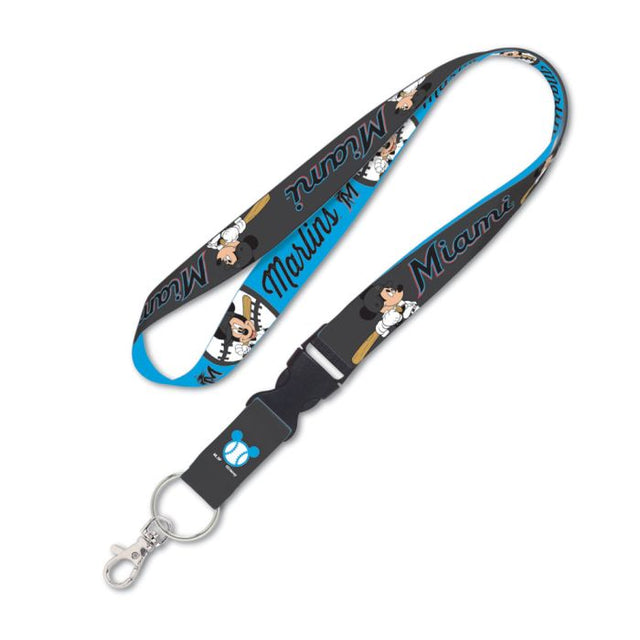 Miami Marlins / Disney Mickey Mouse Lanyard w/detachable buckle 1"