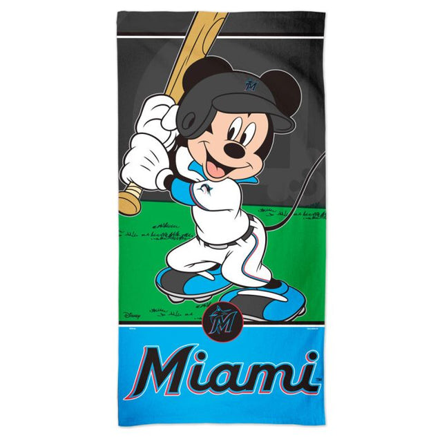 Miami Marlins / Disney Mickey Mouse Spectra Beach Towel 30" x 60"