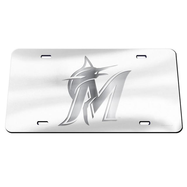 Miami Marlins FROST Specialty Acrylic License Plate