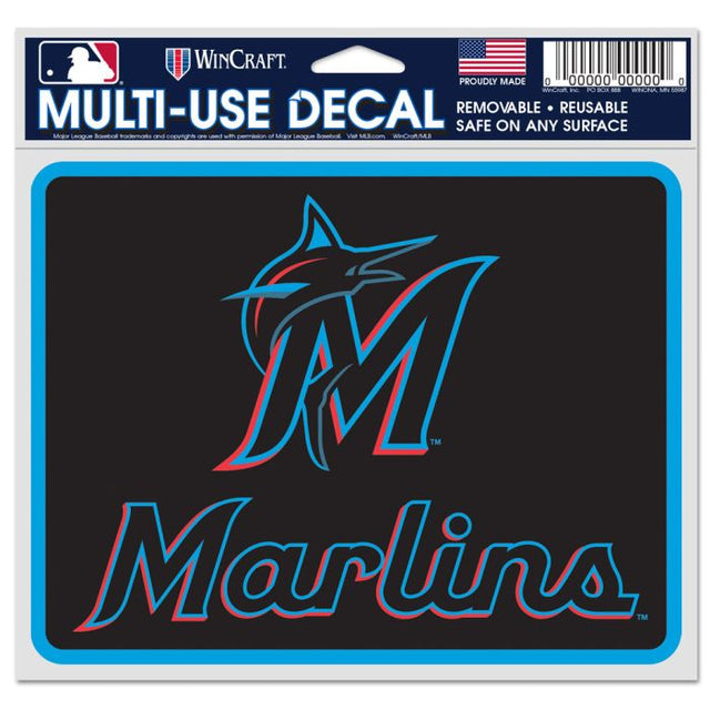 Calcomanías para fanáticos de los Miami Marlins de 5" x 6"