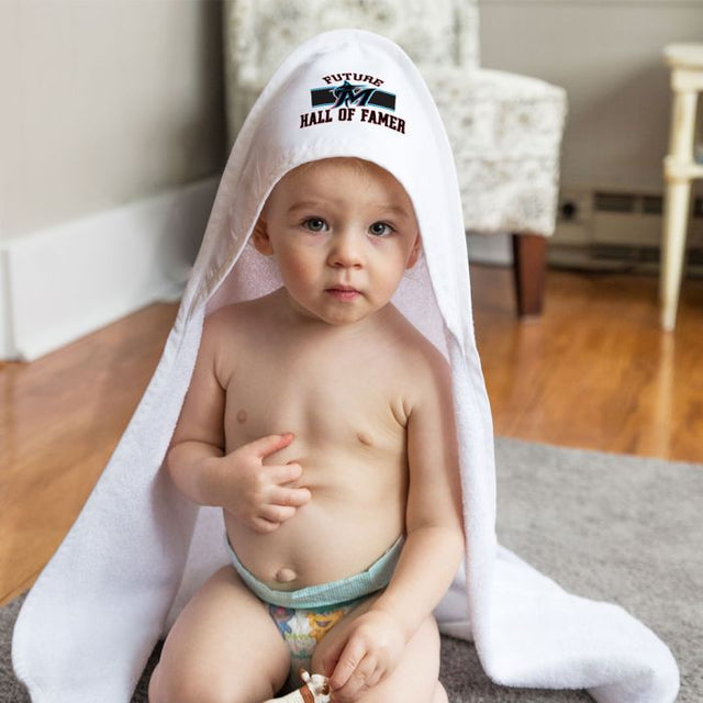 Miami Marlins Future Hall of Famer All Pro Hooded Baby Towel