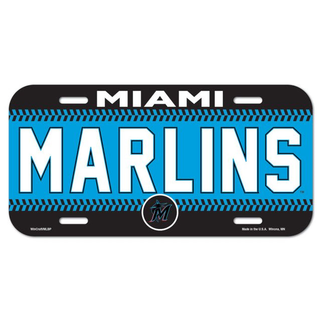 Miami Marlins License Plate