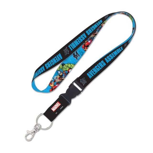 Miami Marlins / Marvel (c) 2021 MARVEL Lanyard w/detachable buckle 1"