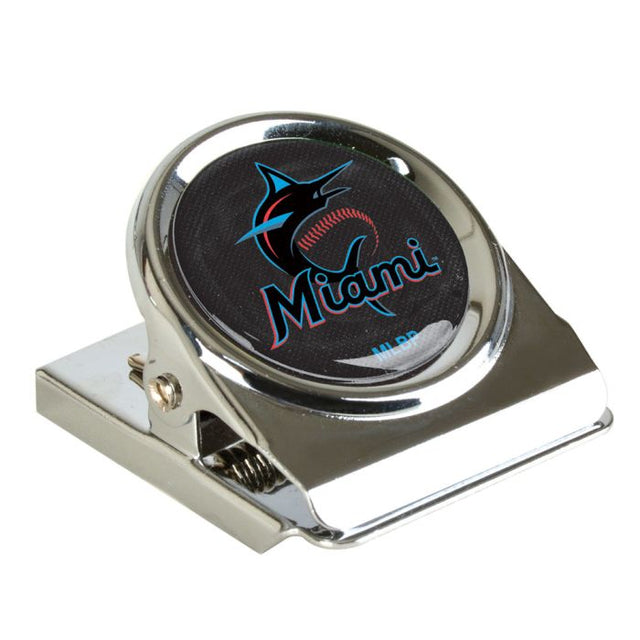 Miami Marlins Metal Magnet Clip