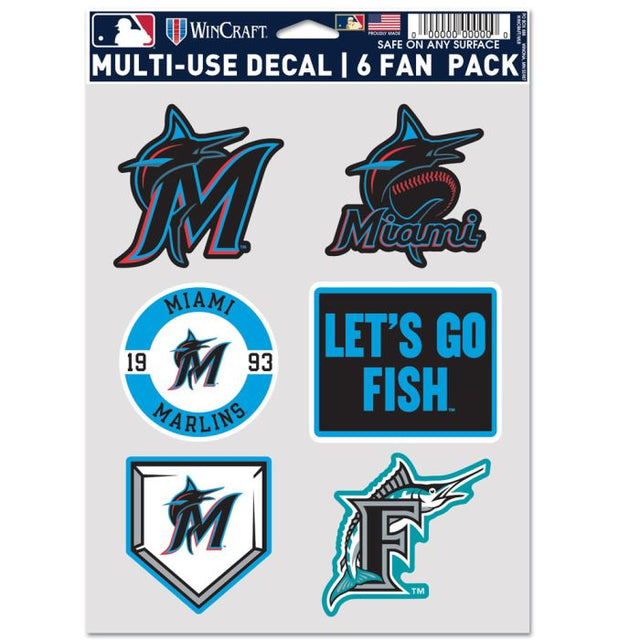 Miami Marlins Multi Use 6 Fan Pack