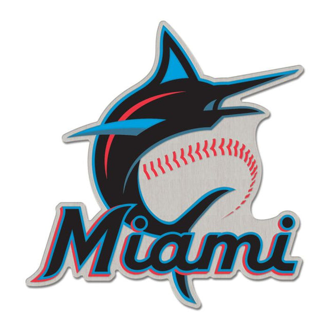 Tarjeta de joyería con pin esmaltado de colección PRIMARY de los Miami Marlins