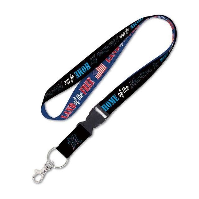 Miami Marlins / Patriotic Lanyard w/detachable buckle 1"