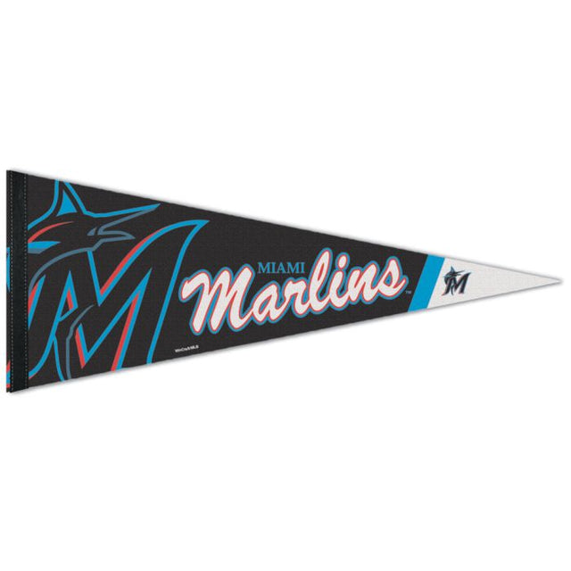 Banderín premium de los Miami Marlins de 12" x 30"