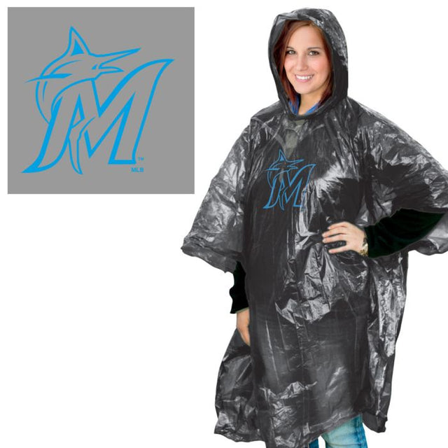 Poncho de lluvia de los Miami Marlins