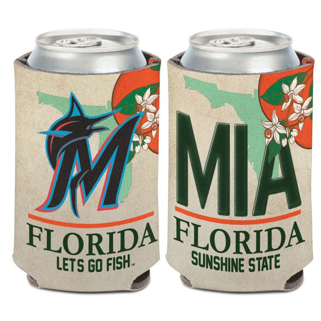 Enfriador de lata STATE PLATE de los Miami Marlins, 12 oz.