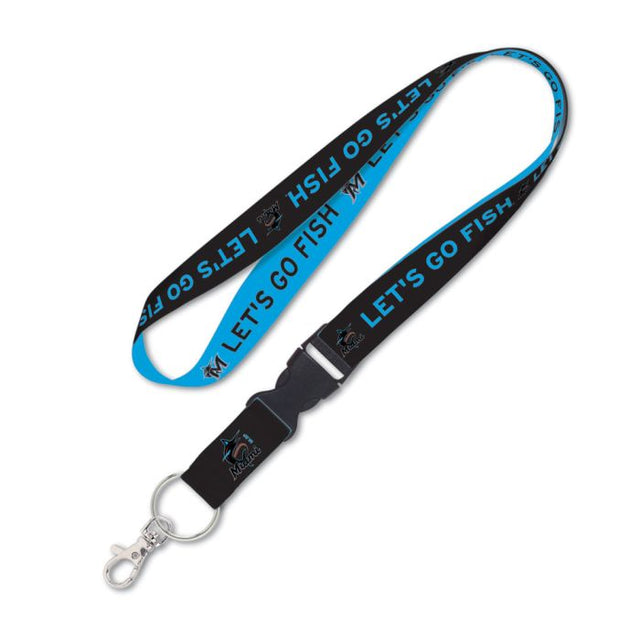 Miami Marlins Slogan Lanyard w/detachable buckle 1"