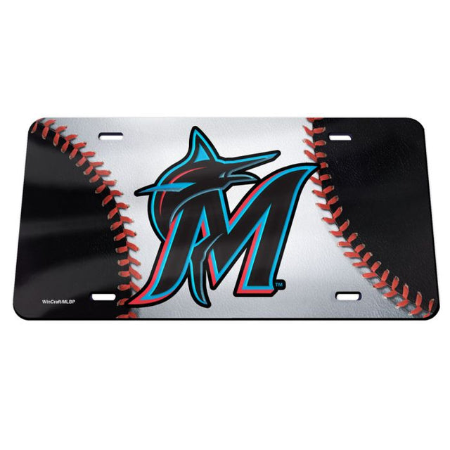 Miami Marlins Specialty Acrylic License Plate