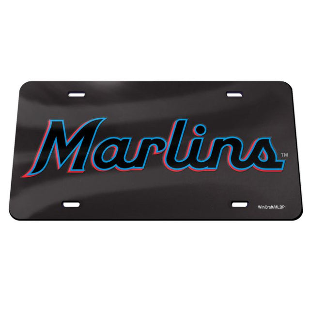 Miami Marlins Specialty Acrylic License Plate