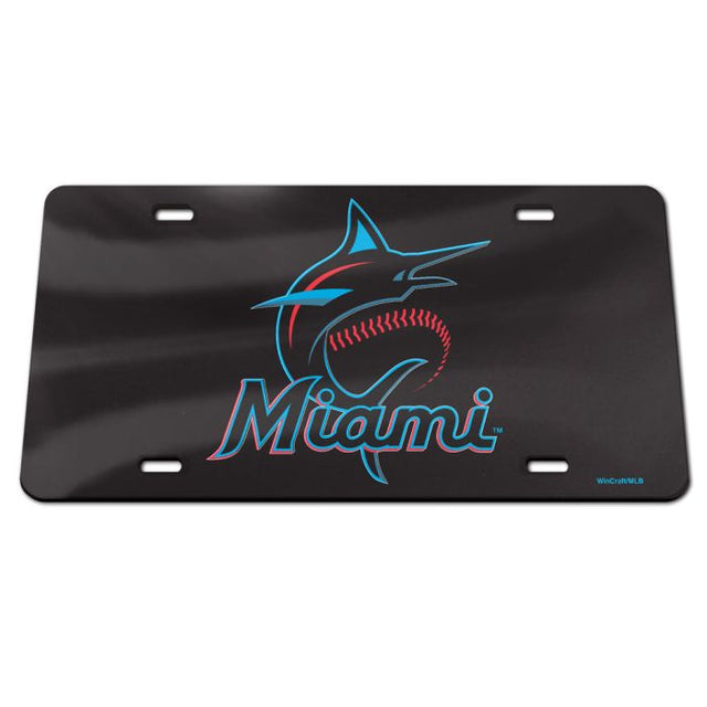 Matrícula acrílica especial de los Miami Marlins