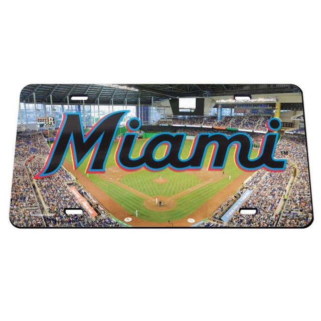 Matrícula acrílica especial de los Miami Marlins/Estadio