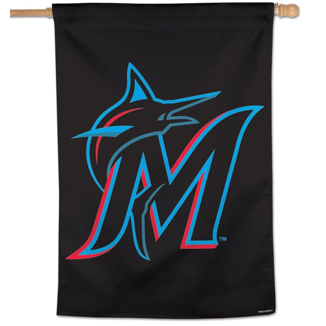 Bandera vertical de los Miami Marlins de 28" x 40"