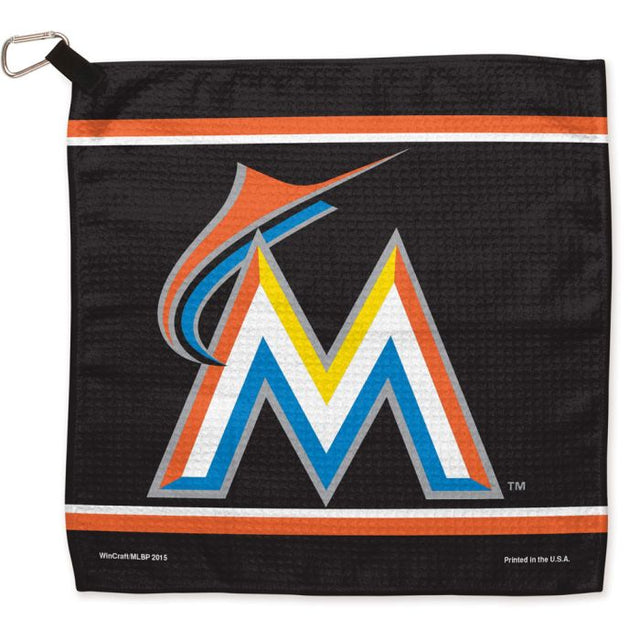 Miami Marlins Waffle Towels 13"x13"